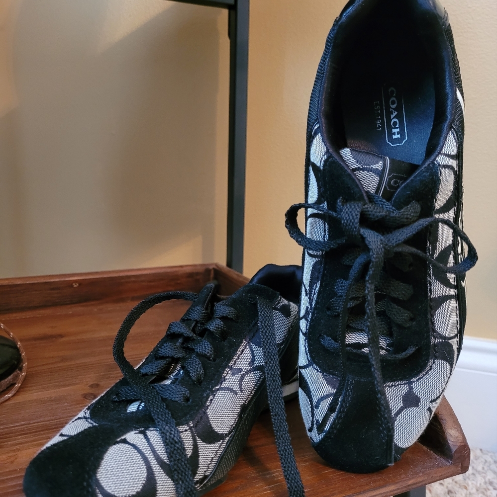 Coach 'ballet' type tennis shoes